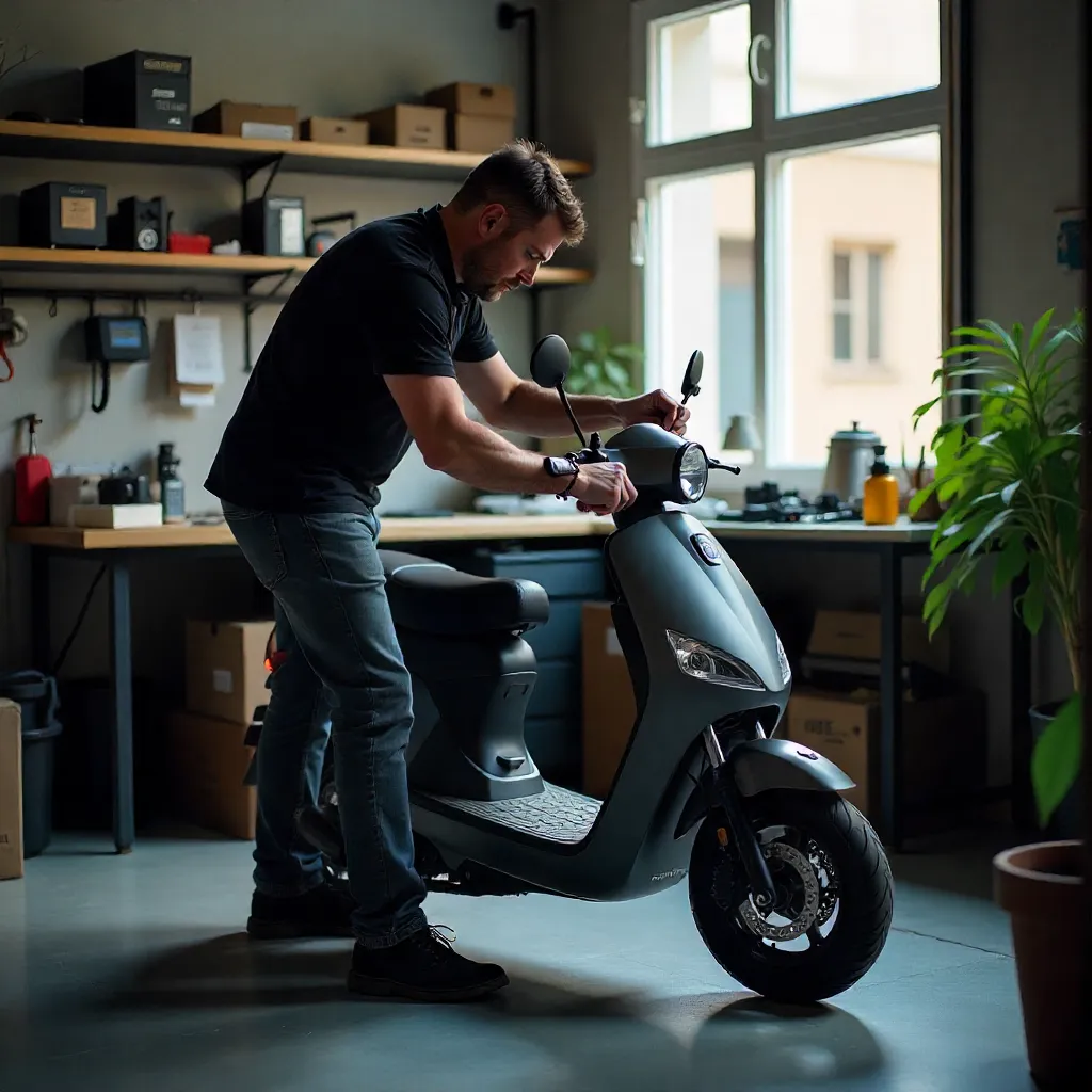 Werkplaats interieur