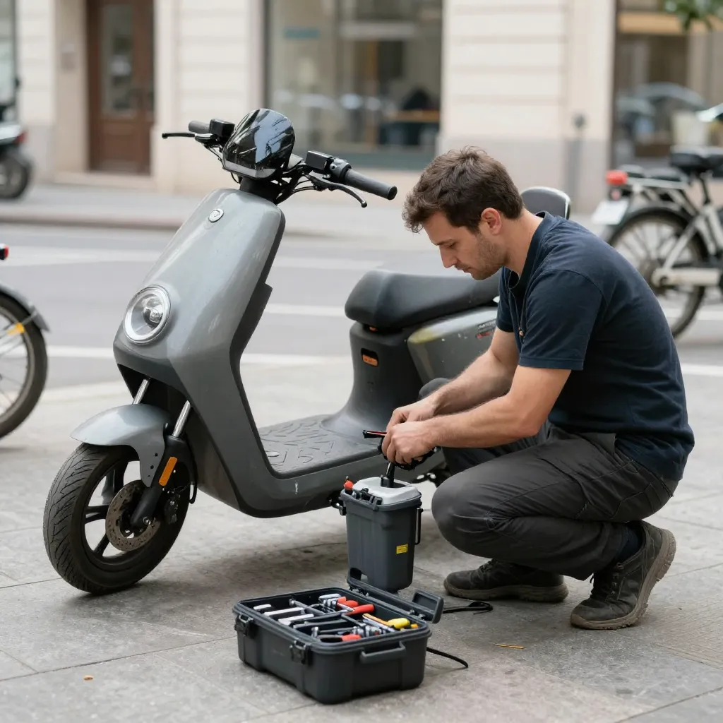 Batterij service banner